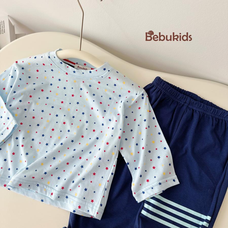 SB2106- bộ dài tay cho bé họa tiết sao