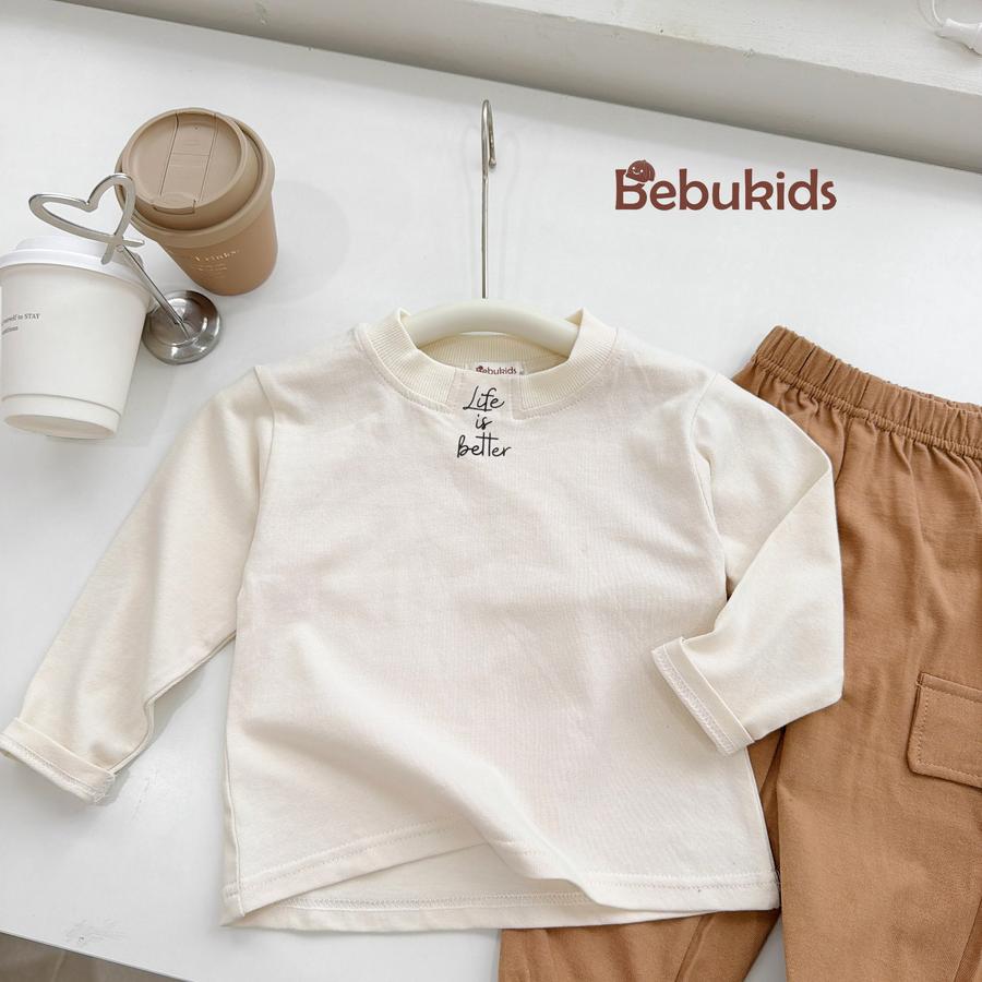 SB2073- bộ dài tay in life is better