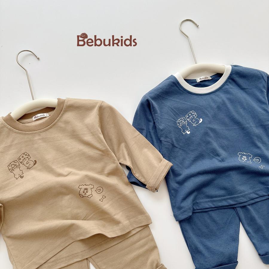 SB2148- bộ dài tay in thú quần và áo