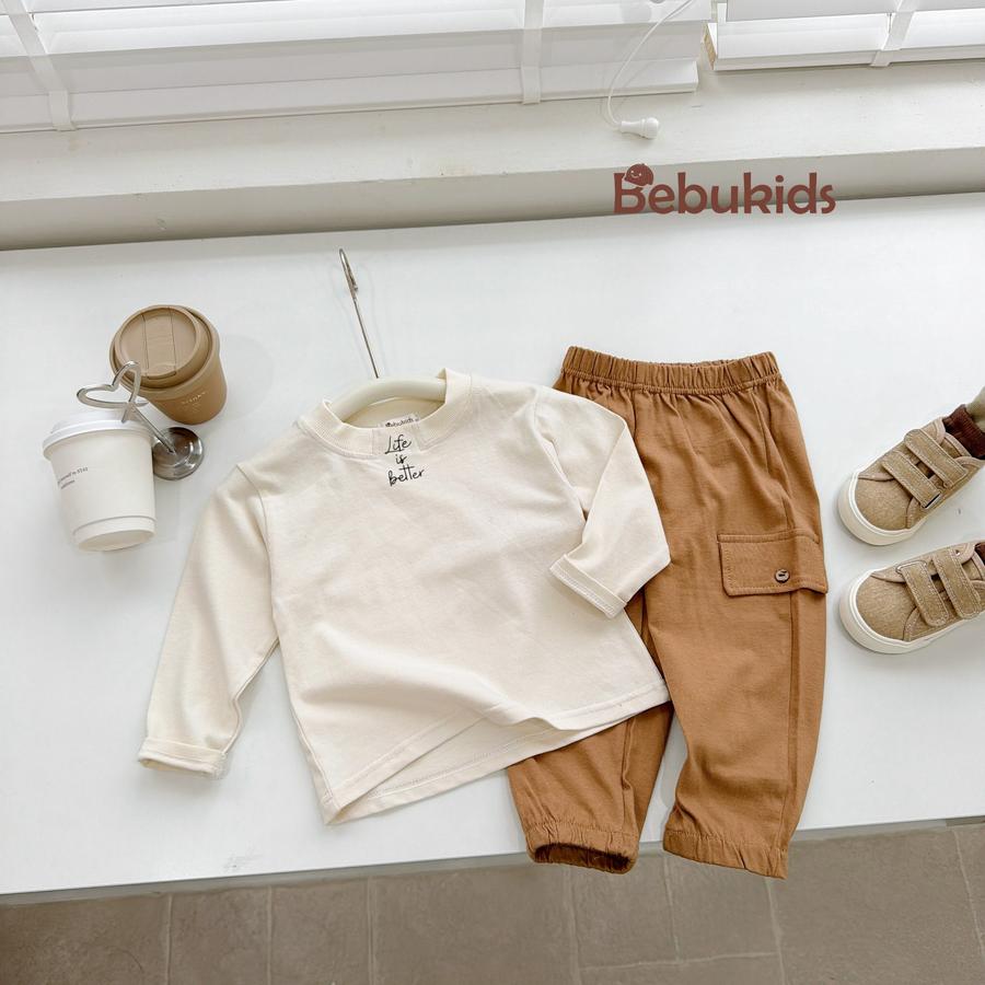 SB2073- bộ dài tay in life is better