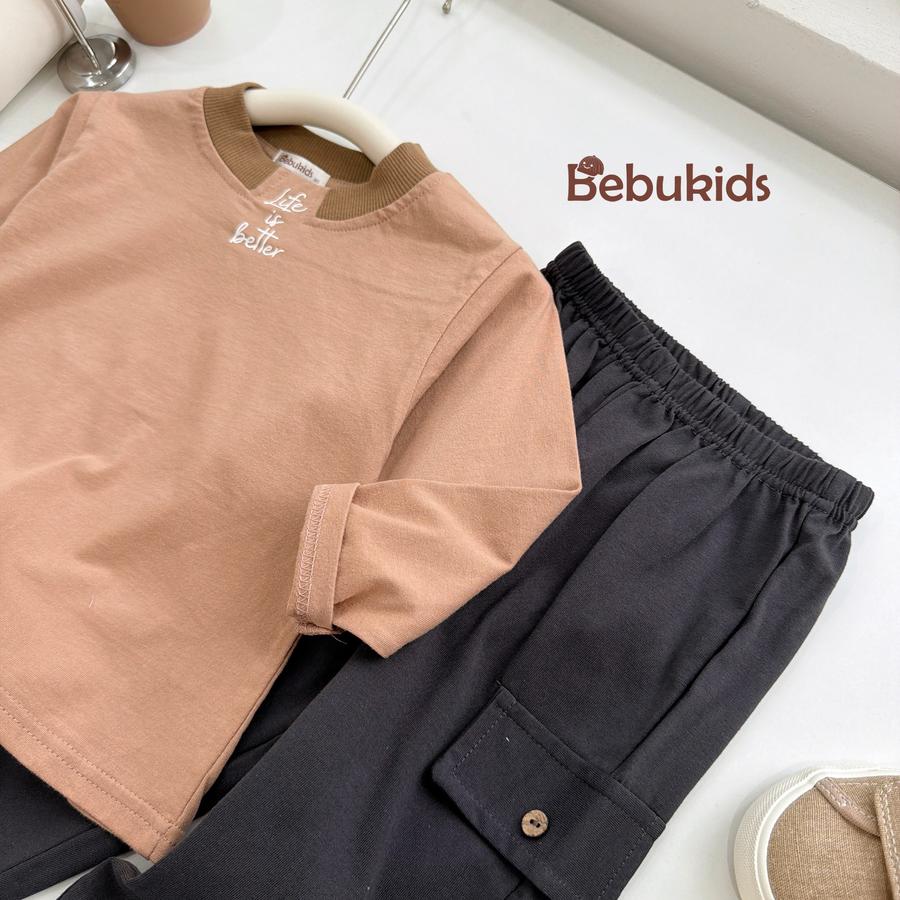 SB2073- bộ dài tay in life is better