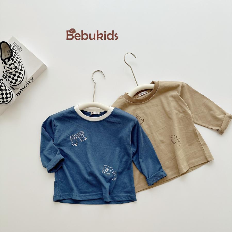 SB2148- bộ dài tay in thú quần và áo