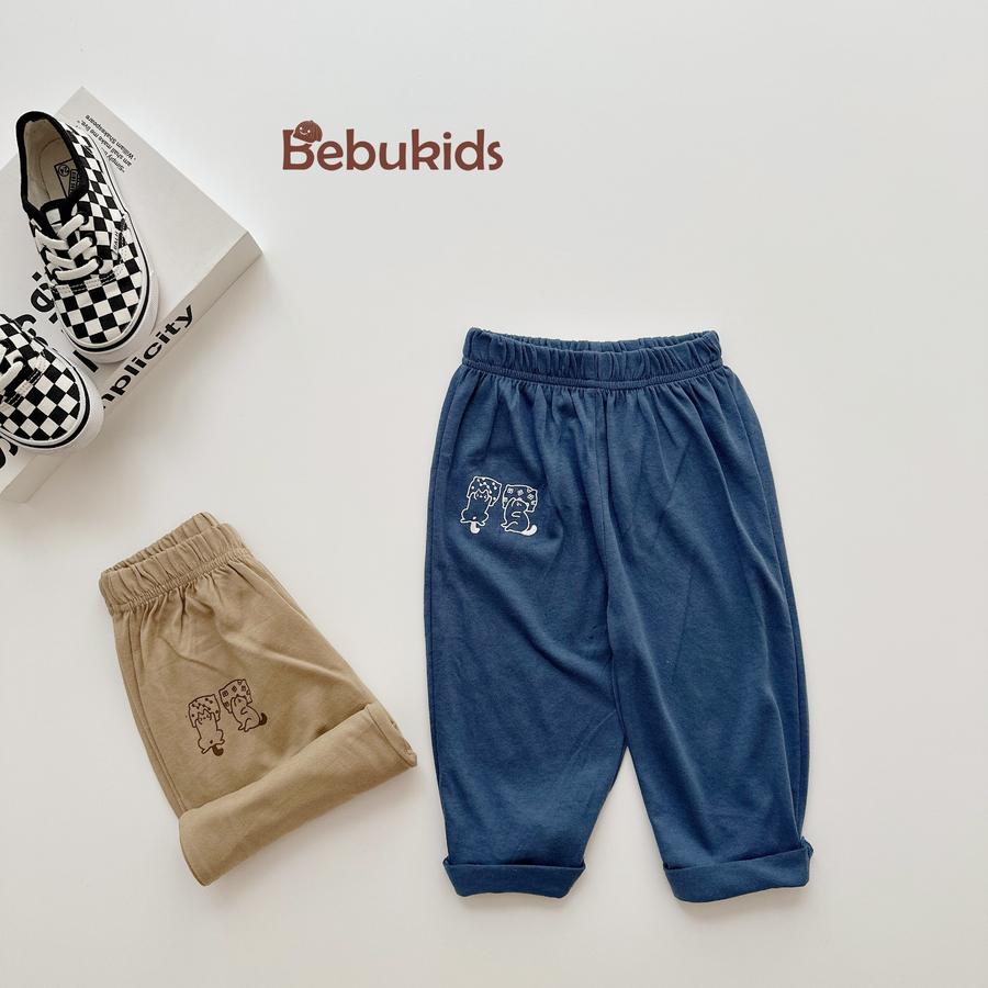 SB2148- bộ dài tay in thú quần và áo