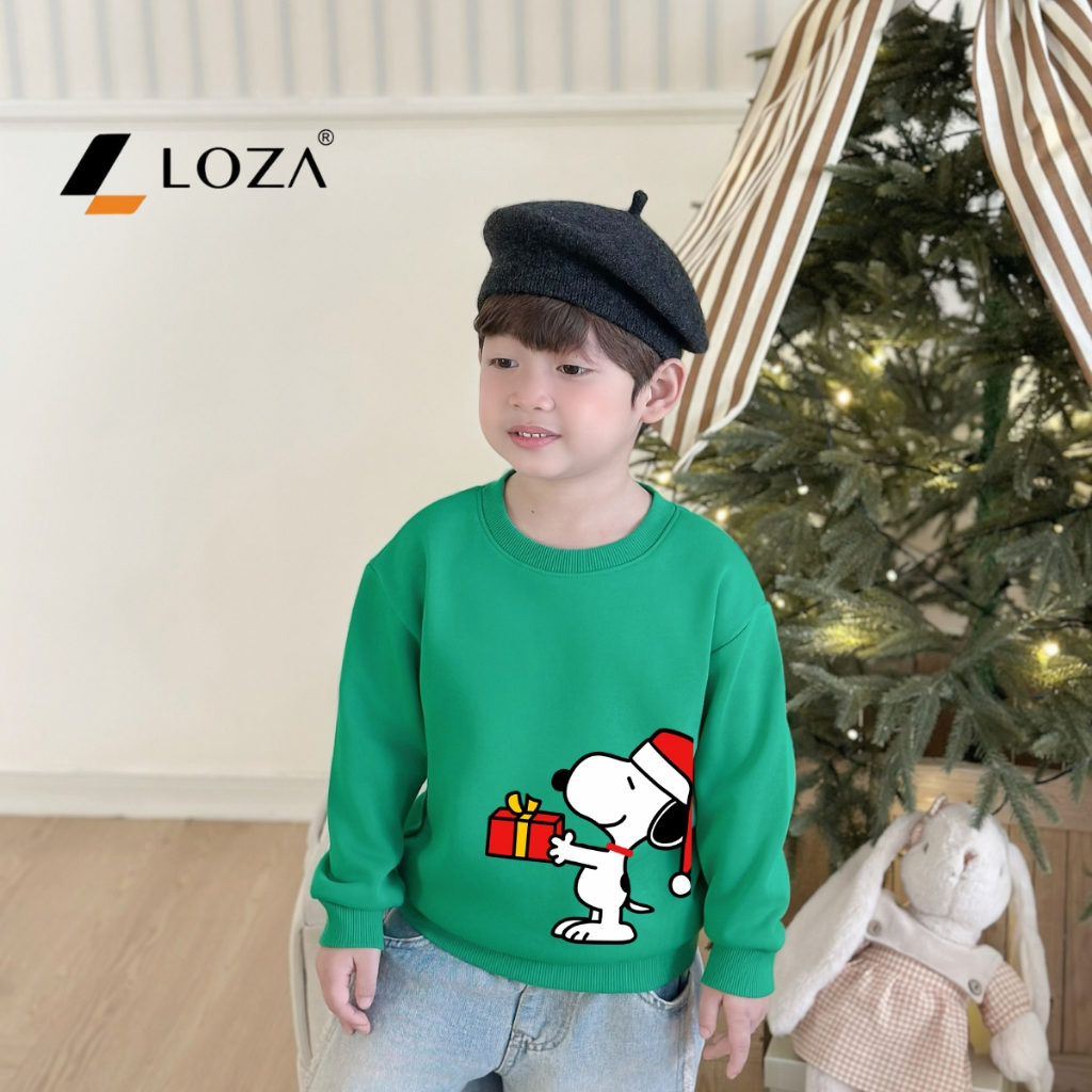 Áo nỉ Noel bé trai in hình Snoopy - Loza Kids G0431_thumbnail_10