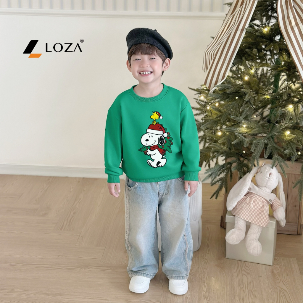 Áo nỉ Noel bé trai in hình Snoopy - Loza Kids G0431_thumbnail_2