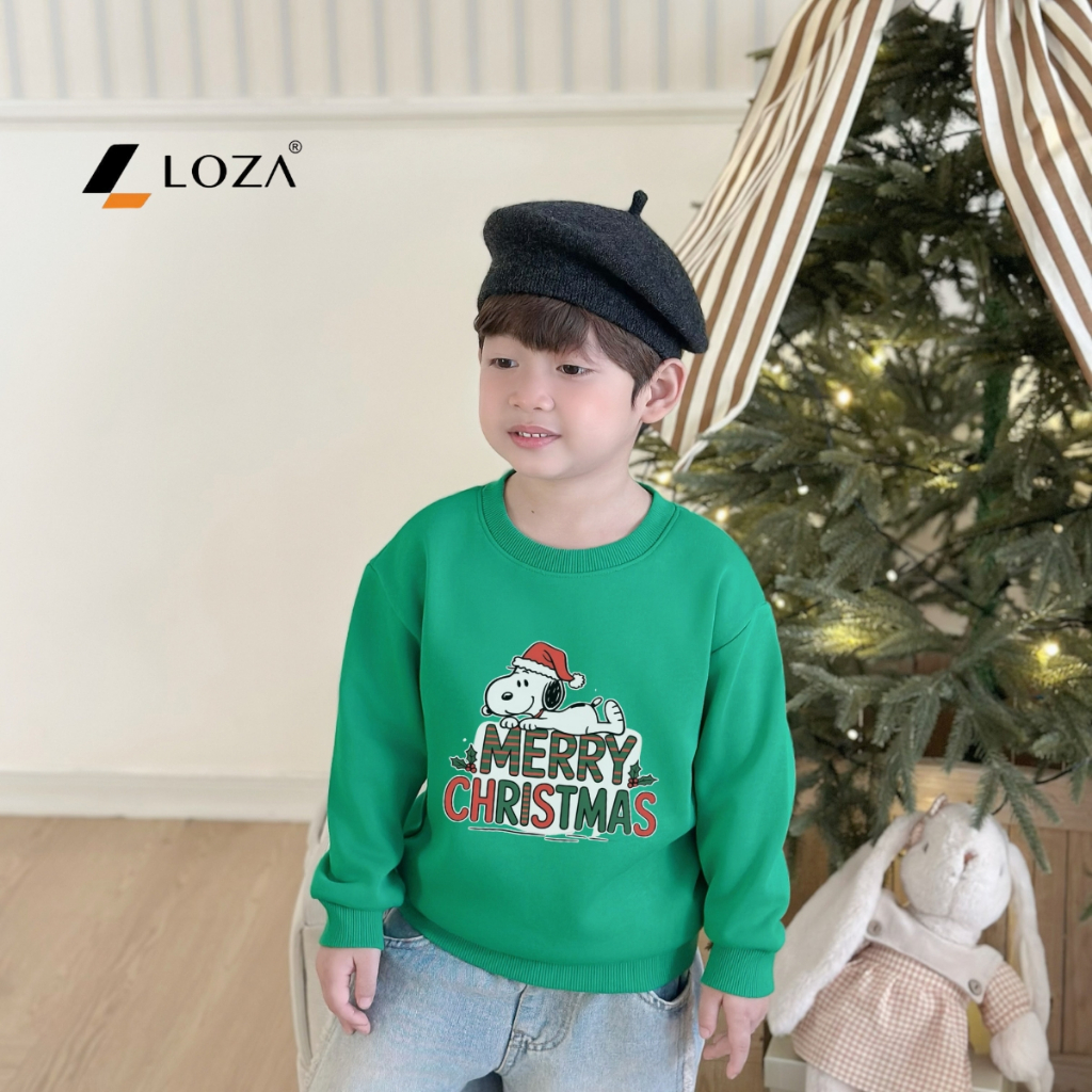 Áo nỉ Noel bé trai in hình Snoopy - Loza Kids G0431_thumbnail_5