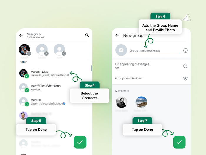 WhatsApp Broadcast vs. Group