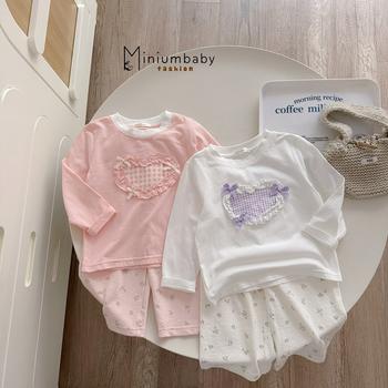 Bộ dài quần dài bé gái không cổ