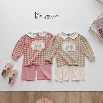 Bộ dài quần dài bé gái có cổ