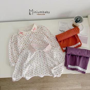 Bộ dài quần dài bé gái có cổ