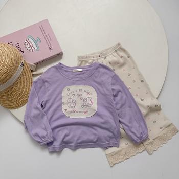 Bộ dài quần dài bé gái không cổ