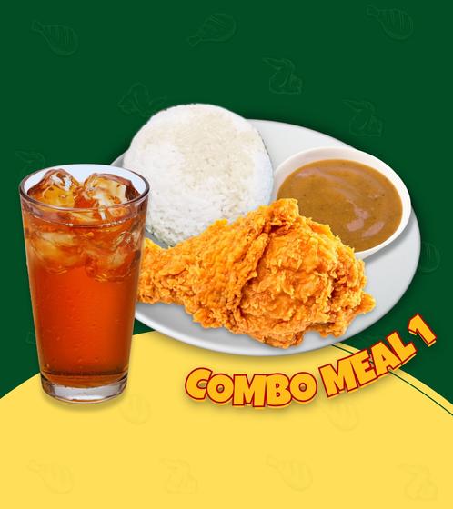 Product image - Combo Meal 1 - Krispy Fried Chicken + Rice + Iced Tea