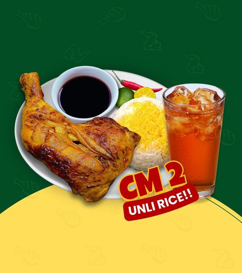 Product image - Combo Meal 2 + Chicken Inasal + Unli Rice + Iced Tea