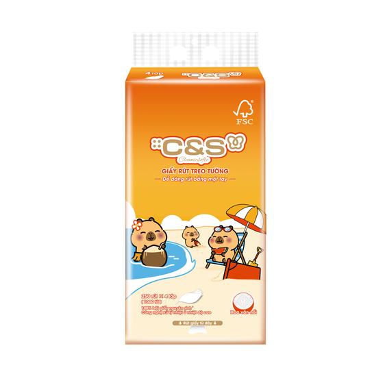 Product image - GR242-01X Giấy rút đáy Capybara (250 rút x 4 lớp)