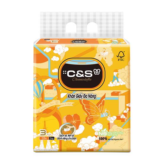 Product image - [GIẢM 60%] CK002-03X Giấy đa năng chuyên dùng cho bếp (Lốc 3 gói x 76 tờ)