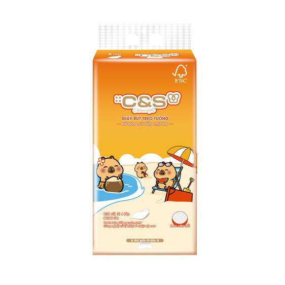 Product image - GR243-01X Giấy rút đáy Capybara (320 rút x 4 lớp)