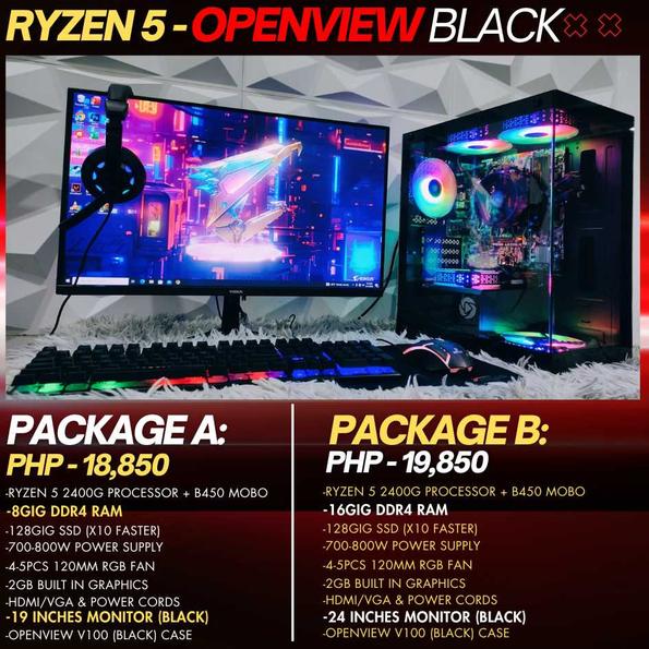 Product image - AMD Ryzen OpenView V100 Black Package