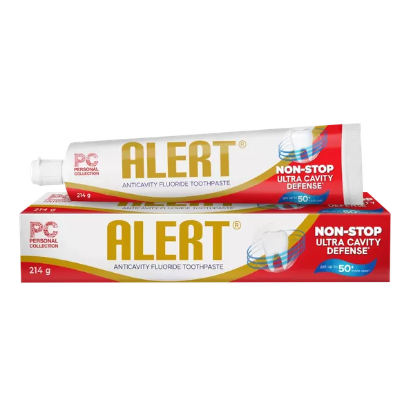 Product image - ALERT ANTICAVITY FLUORIDE TOOTHPASTE 214G (2024)