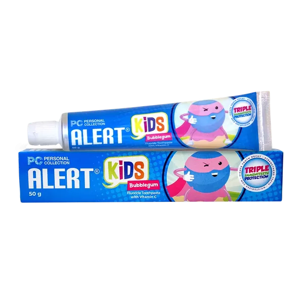Product image - Alert Kids Bubble Gum with Vitamin C Fluoride Toothpaste