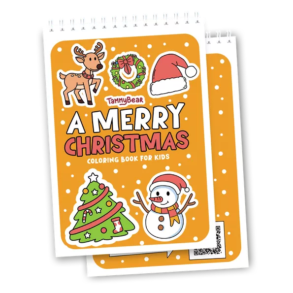 Product image - Fun & Easy Christmas Coloring Book for Kids Ages 4+ A5 Size