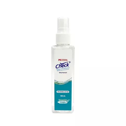 Product image - CHECK Sanitizer with Moisturizers 65% Ethyl Alcohol 100 mL