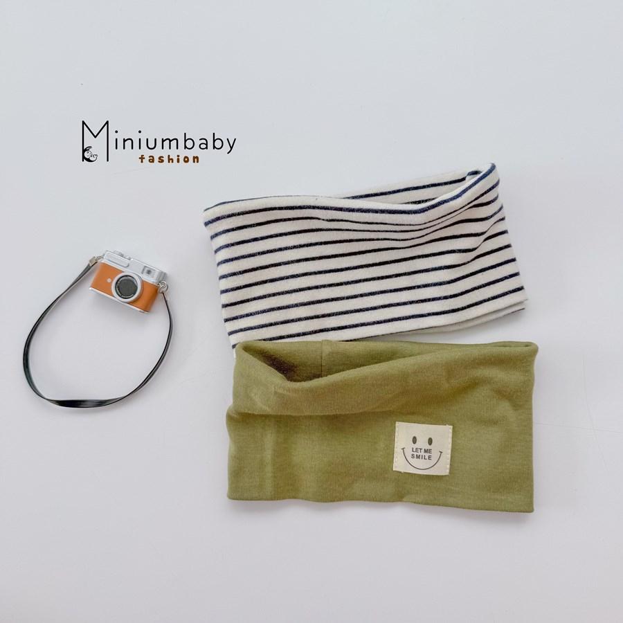 KO1804-khăn ống cho bé yêu kẻ xanh