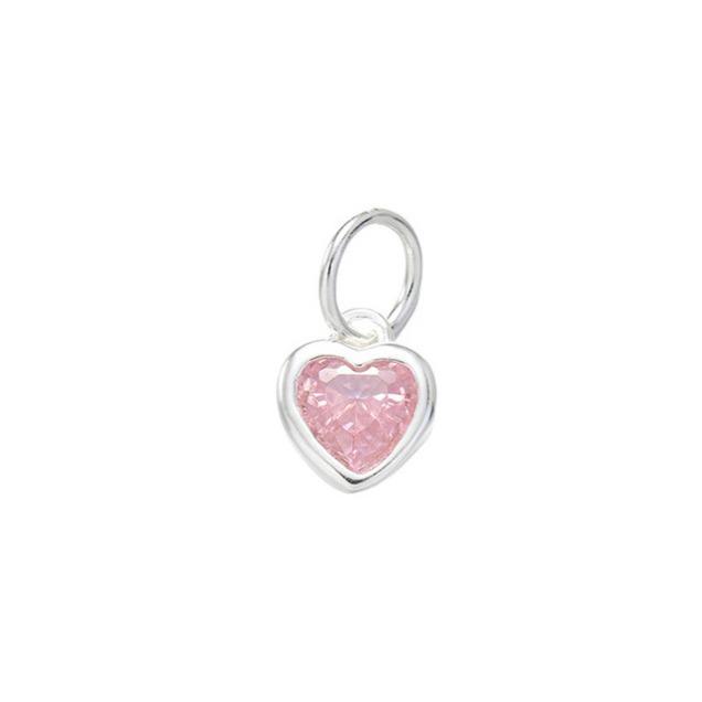 Charm Sincera Tim Bạc s925 Khảm Đá Cz 1