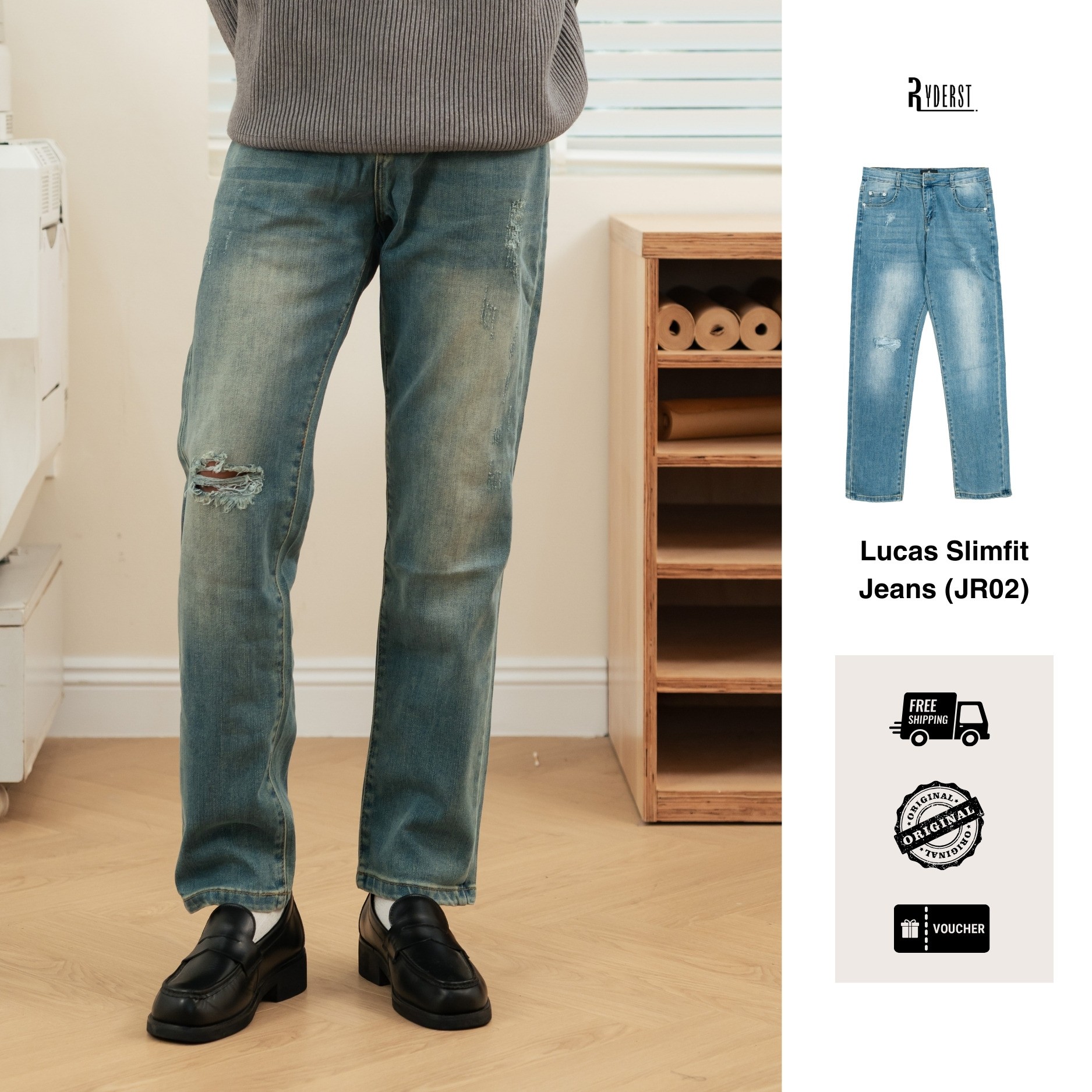 Quần Slimfit Jean JR02