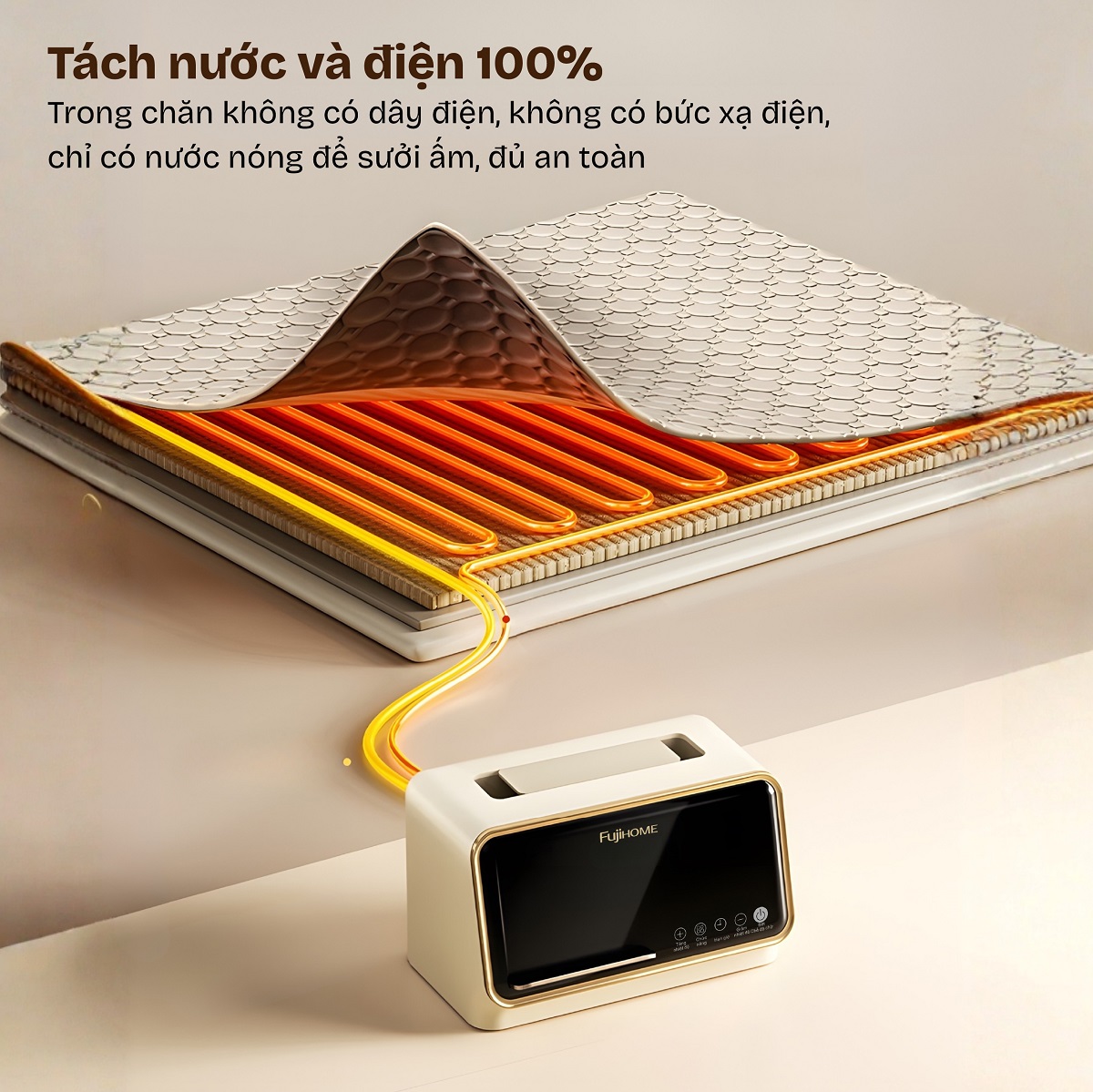 Chăn Điện Sưởi ấm bằng nước nóng Fujihome HB1820PRO