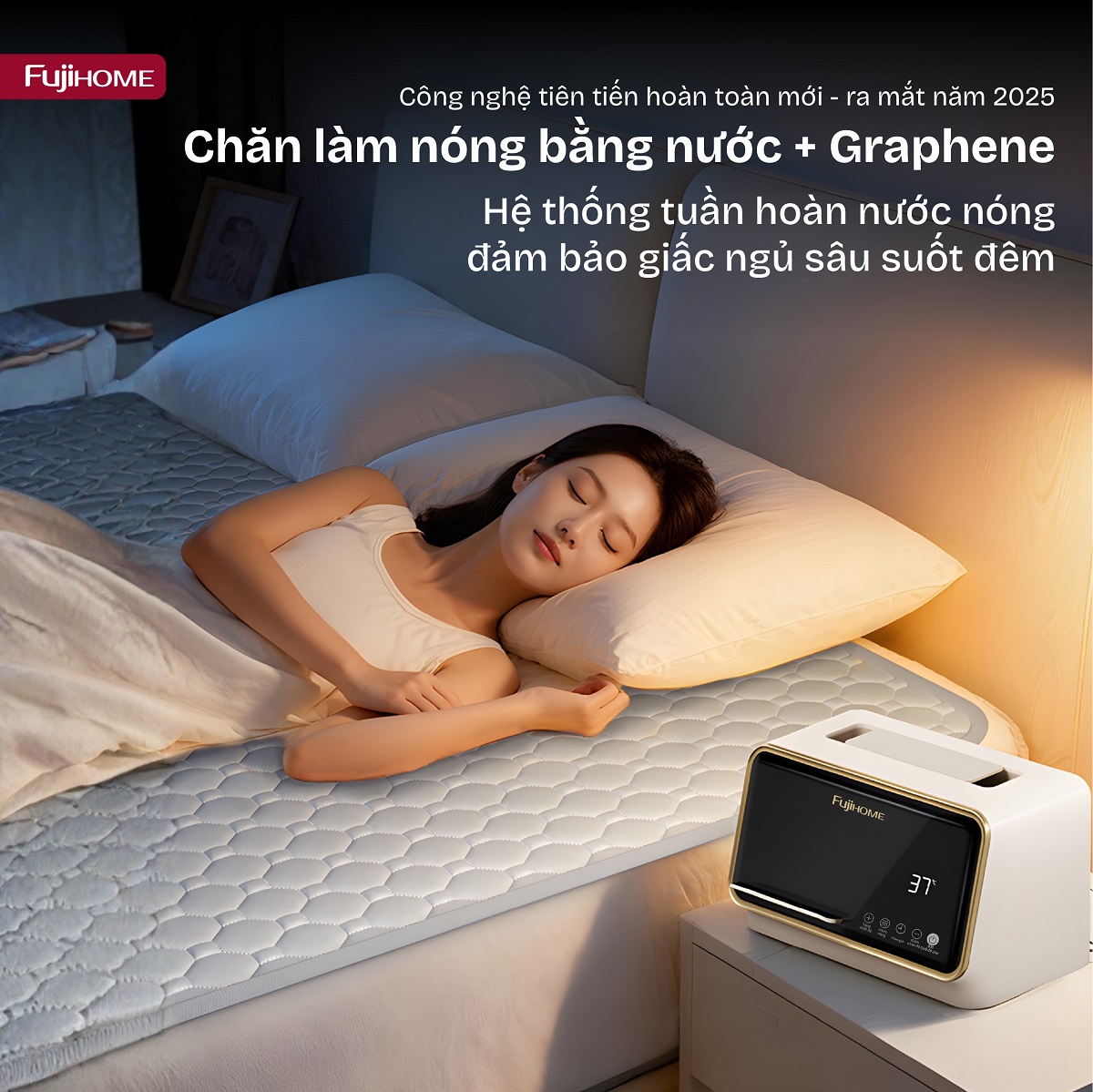 Chăn Điện Sưởi ấm bằng nước nóng Fujihome HB1820PRO