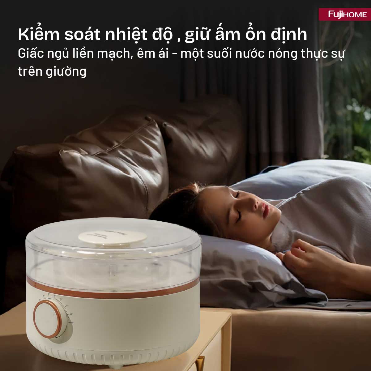 Chăn Điện Sưởi Ấm Bằng Nước Nóng Fujihome HB1820M