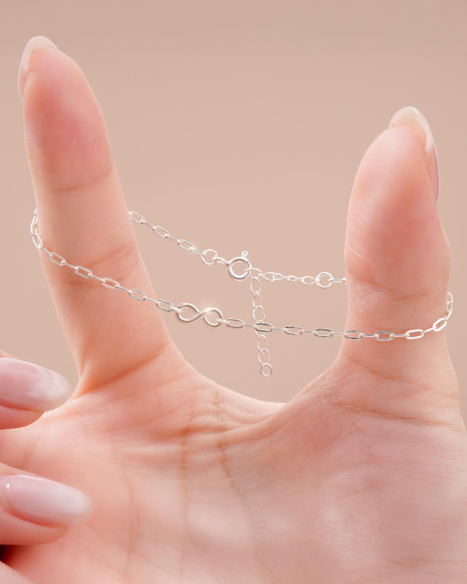 Vòng Tay Sincera Infinity x Paperclip | Bạc s925 4