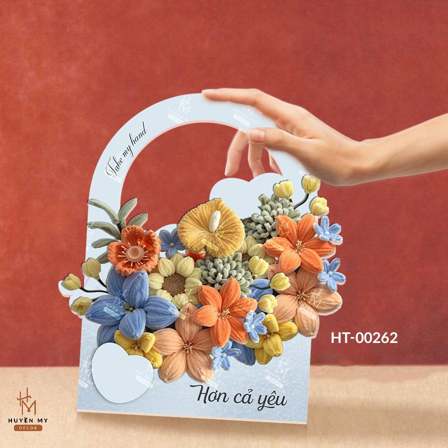 Hashtag Giỏ Hoa Cầm Tay Trang Trí Cưới Hỏi, Check-in Chụp Ảnh Đẹp Mắt, Lưu Giữ Khoảnh Khắc Hạnh Phúc – Huyền My Decor