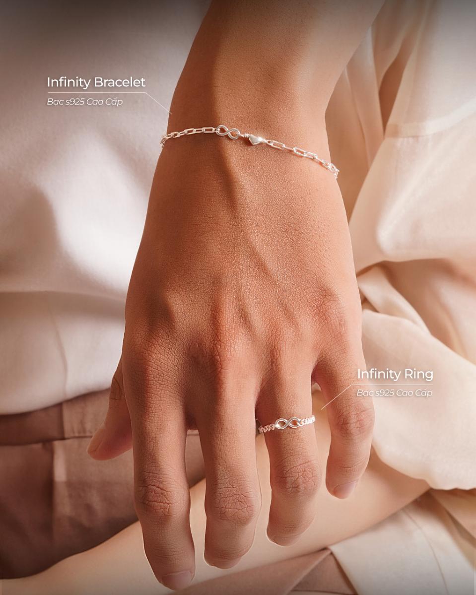 Vòng Tay Sincera Infinity Heart | Bạc s925 4
