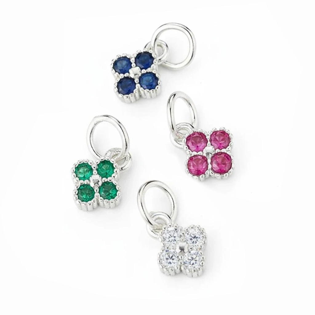 Charm Sincera Clover Đính Đá CZ | Bạc S925 3