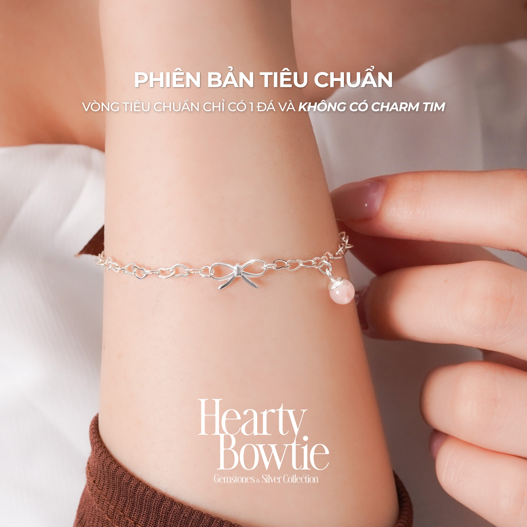 Vòng Tay Sincera Hearty Bowtie | Bạc s925 4
