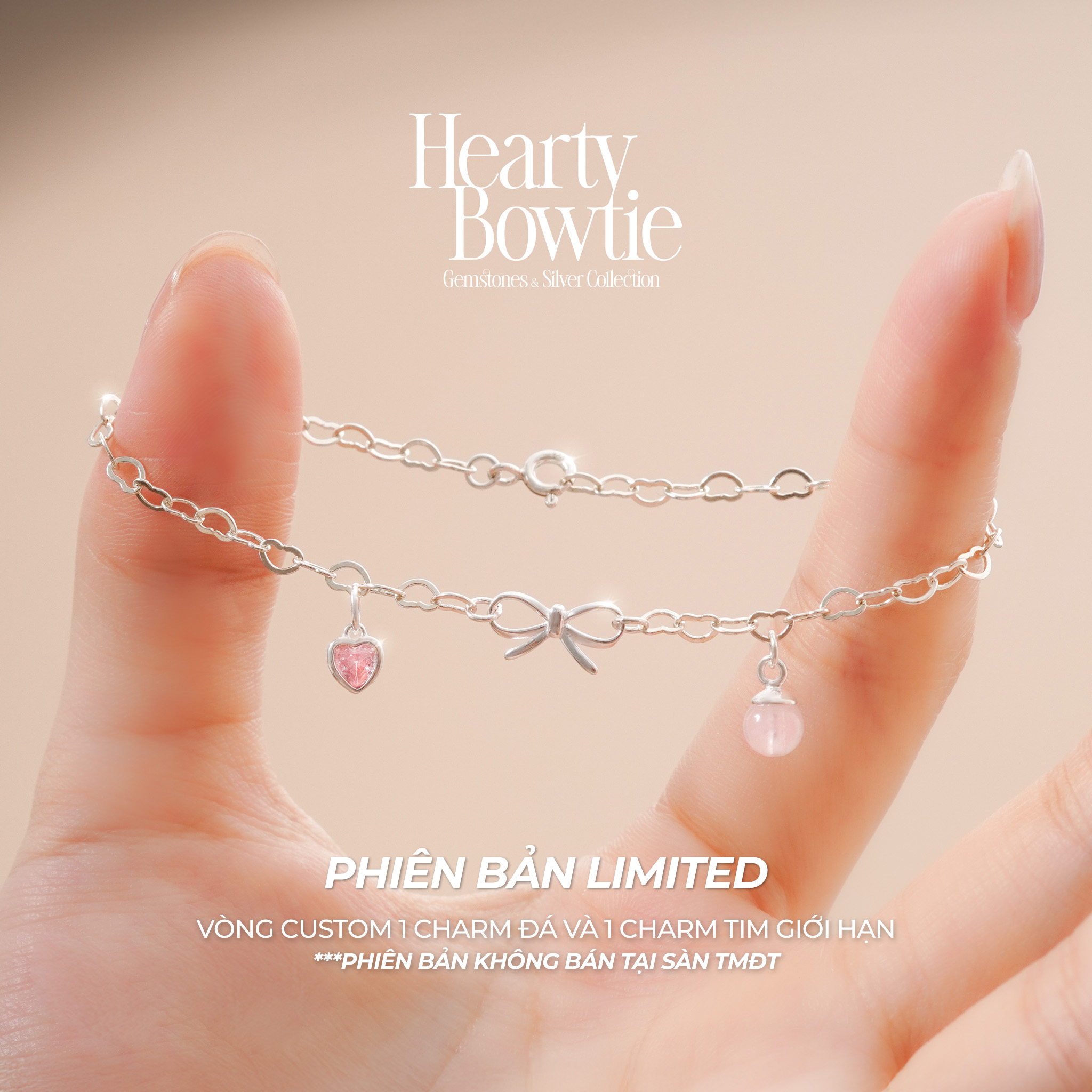Vòng Tay Sincera Hearty Bowtie | Bạc s925