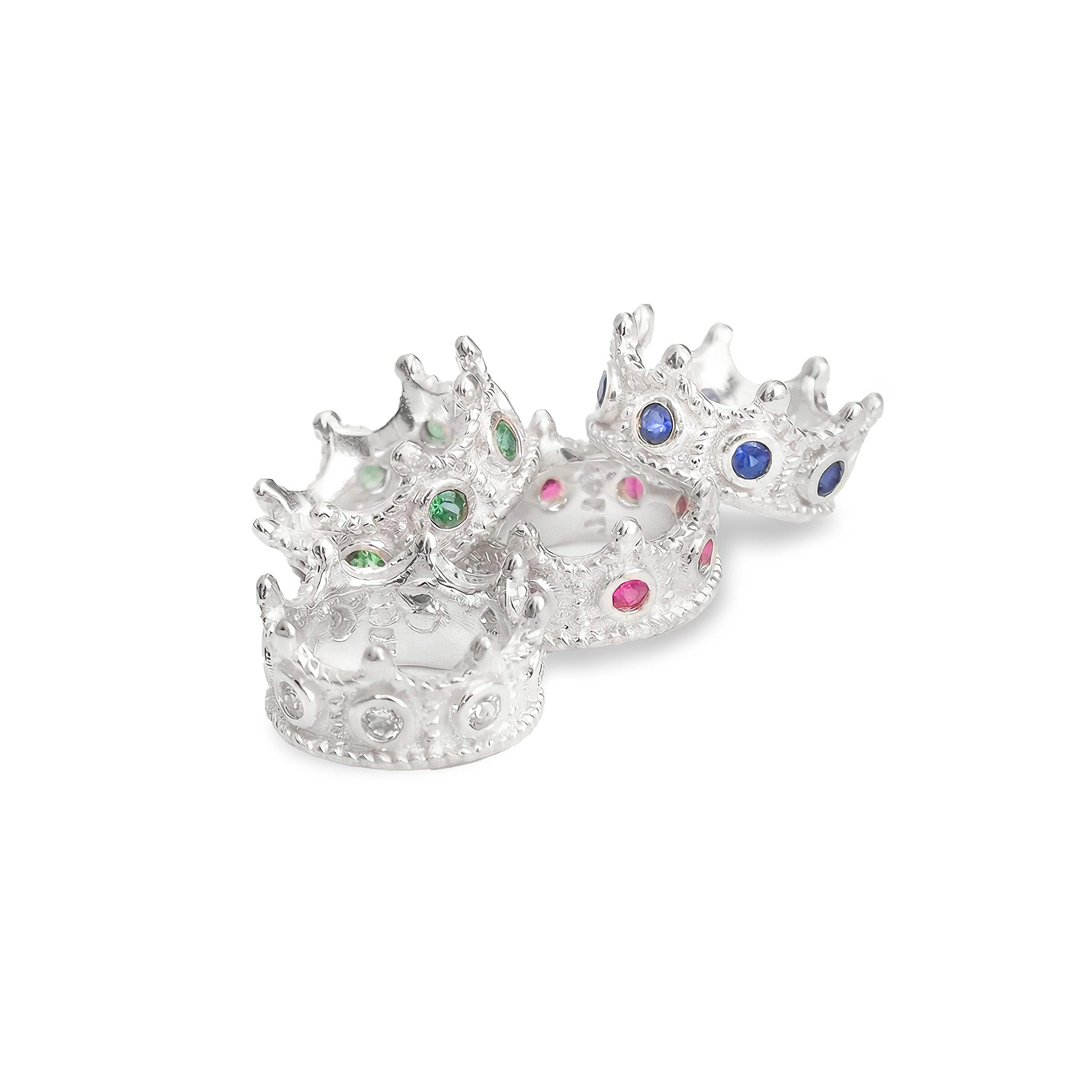 Charm Sincera Crown Khảm Đá Cz - Bạc s925 6