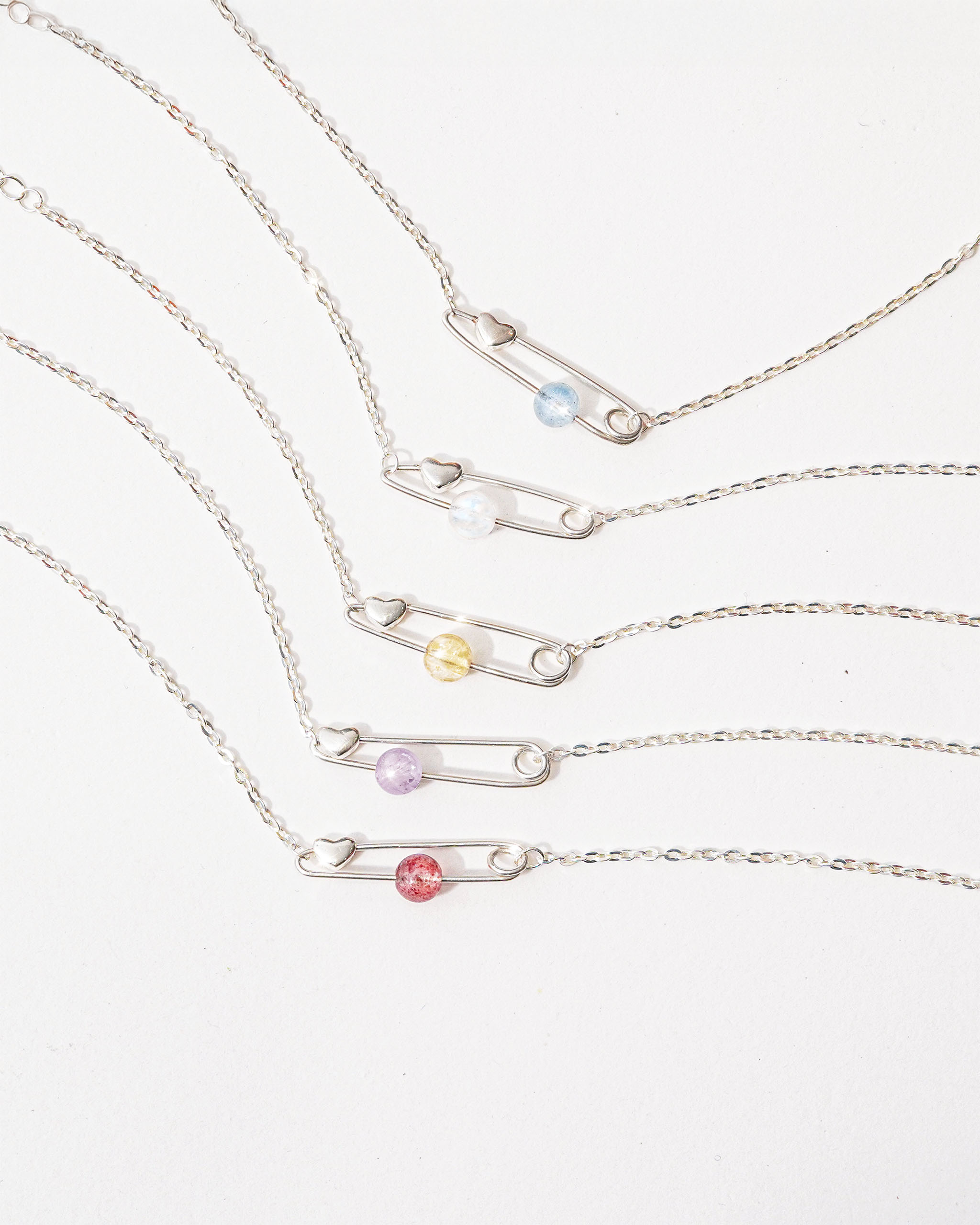 Vòng Tay SINCERA Safety Pin | Bạc s925 Mix Đá