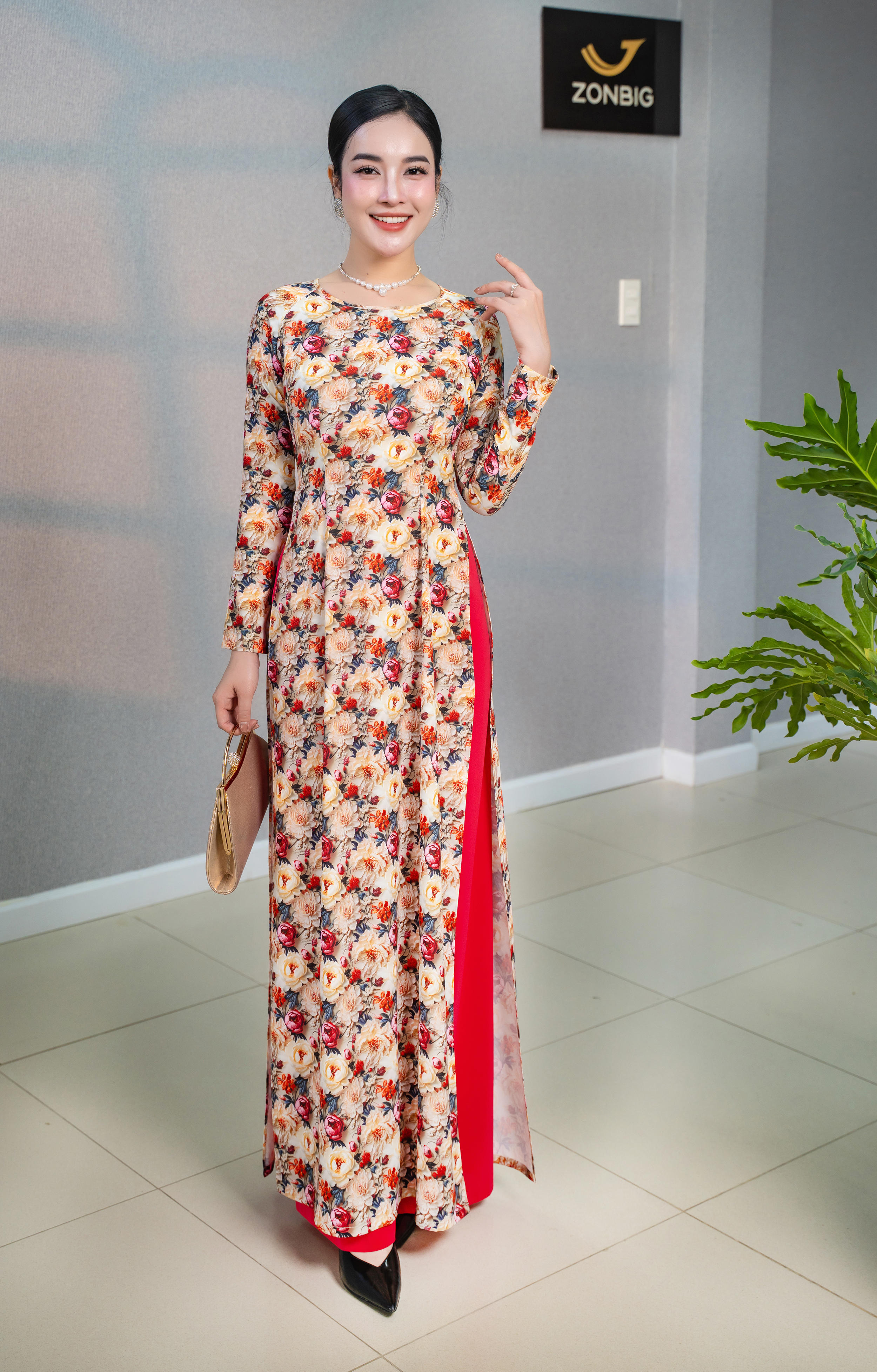 Set áo dài - S1236 - Thương hiệu ZONBIG