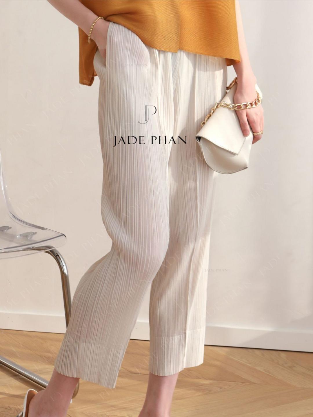 Quần Daisy dập ly cao cấp JADEPHAN xếp ly lò xo freesize