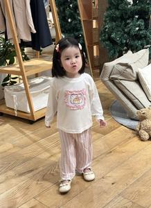 Bộ dài quần dài bé gái không cổ
