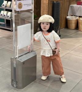 Bộ cộc quần lỡ bé gái không cổ