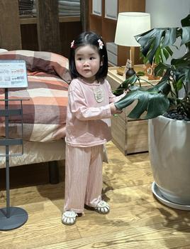 Bộ dài quần dài bé gái không cổ