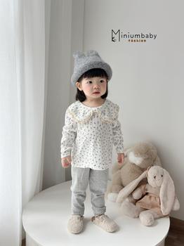 Bộ dài quần dài bé gái có cổ