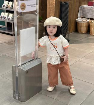 Bộ cộc quần lỡ bé gái không cổ