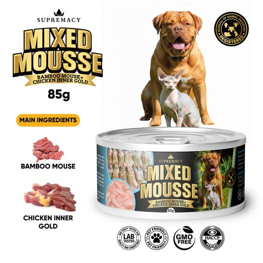 Product image - Mixed Mousse Bamboo Mouse + Chicken Inner Gold for Dogs and Cats