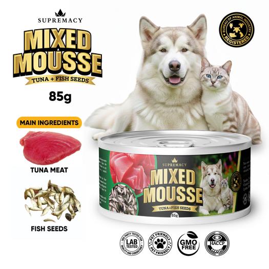 Product image - Mixed Mousse Tuna + Fish Seeds for Dogs and Cats