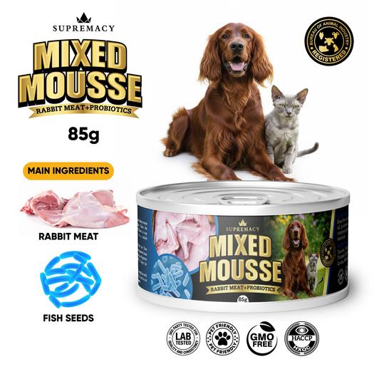 Product image - Mixed Mousse Rabbit Meat + Probiotics for Dogs and Cats