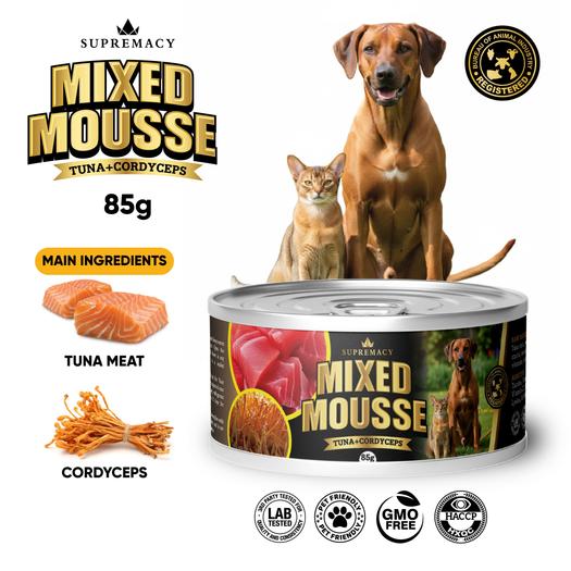 Product image - Mixed Mousse Tuna + Cordyceps for Dogs and Cats